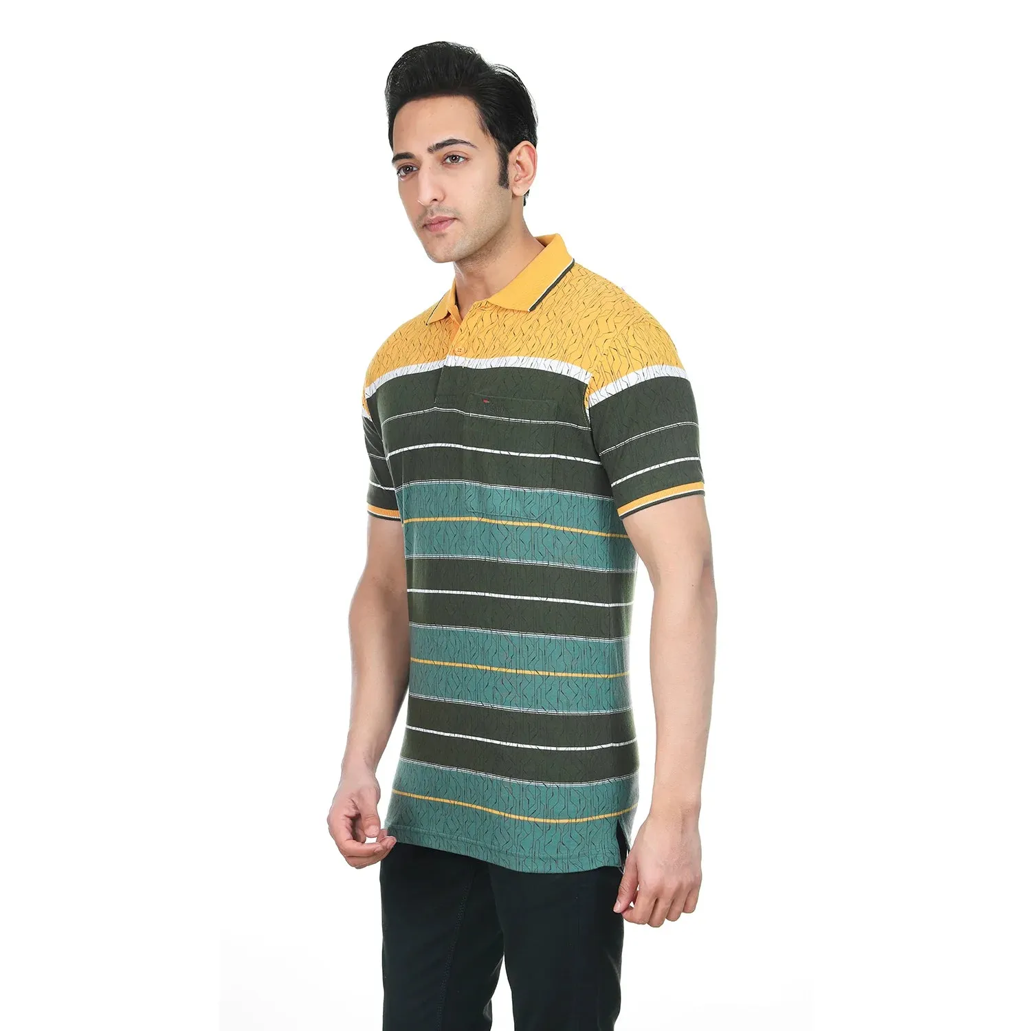 On Sale Ochre Olive Polo T-shirt