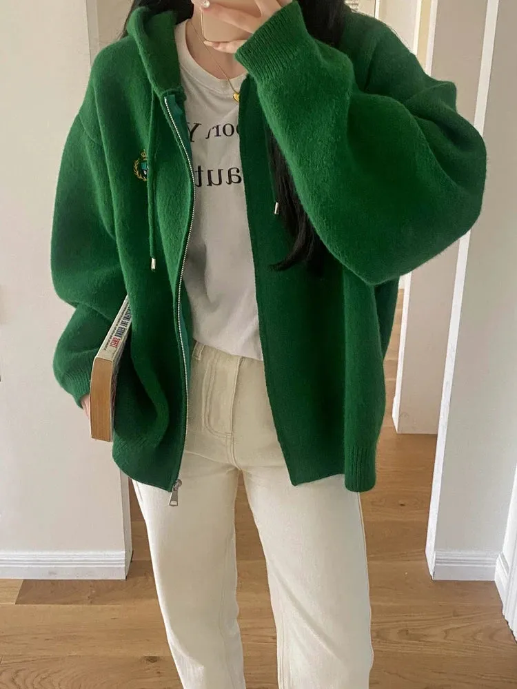Oversized Solid Cardigan