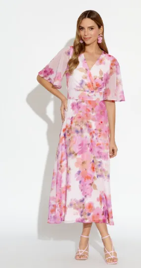 Role Mode V-Neck Floral Print Dress