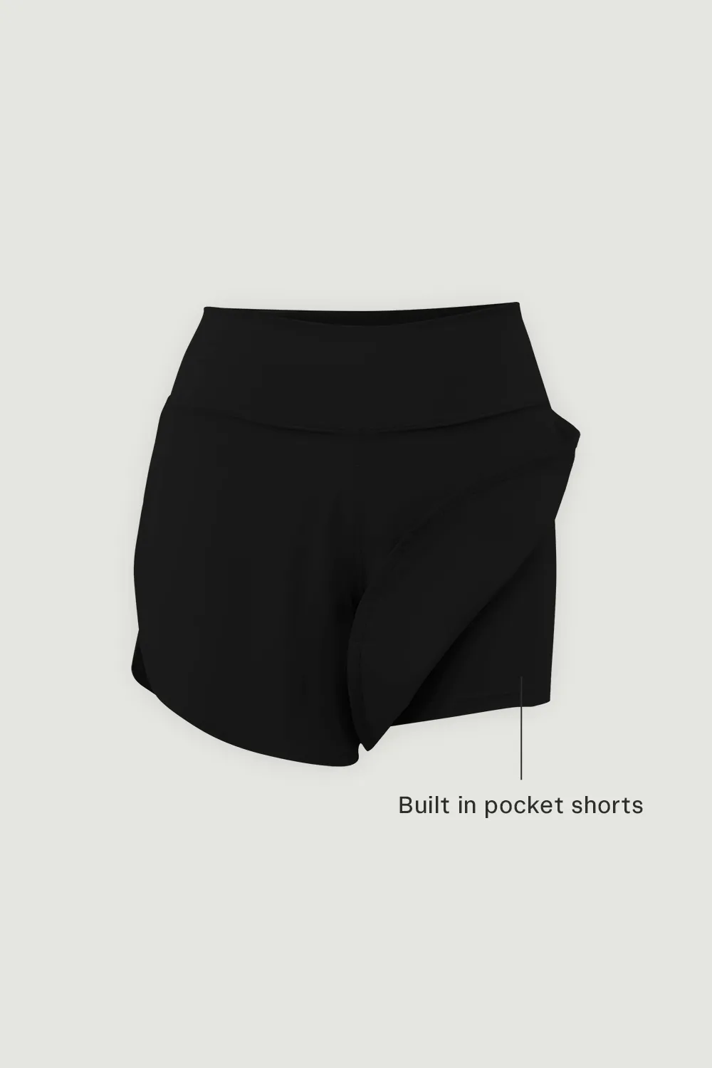 Run Shorts (Long 4.5") in Black Sesame