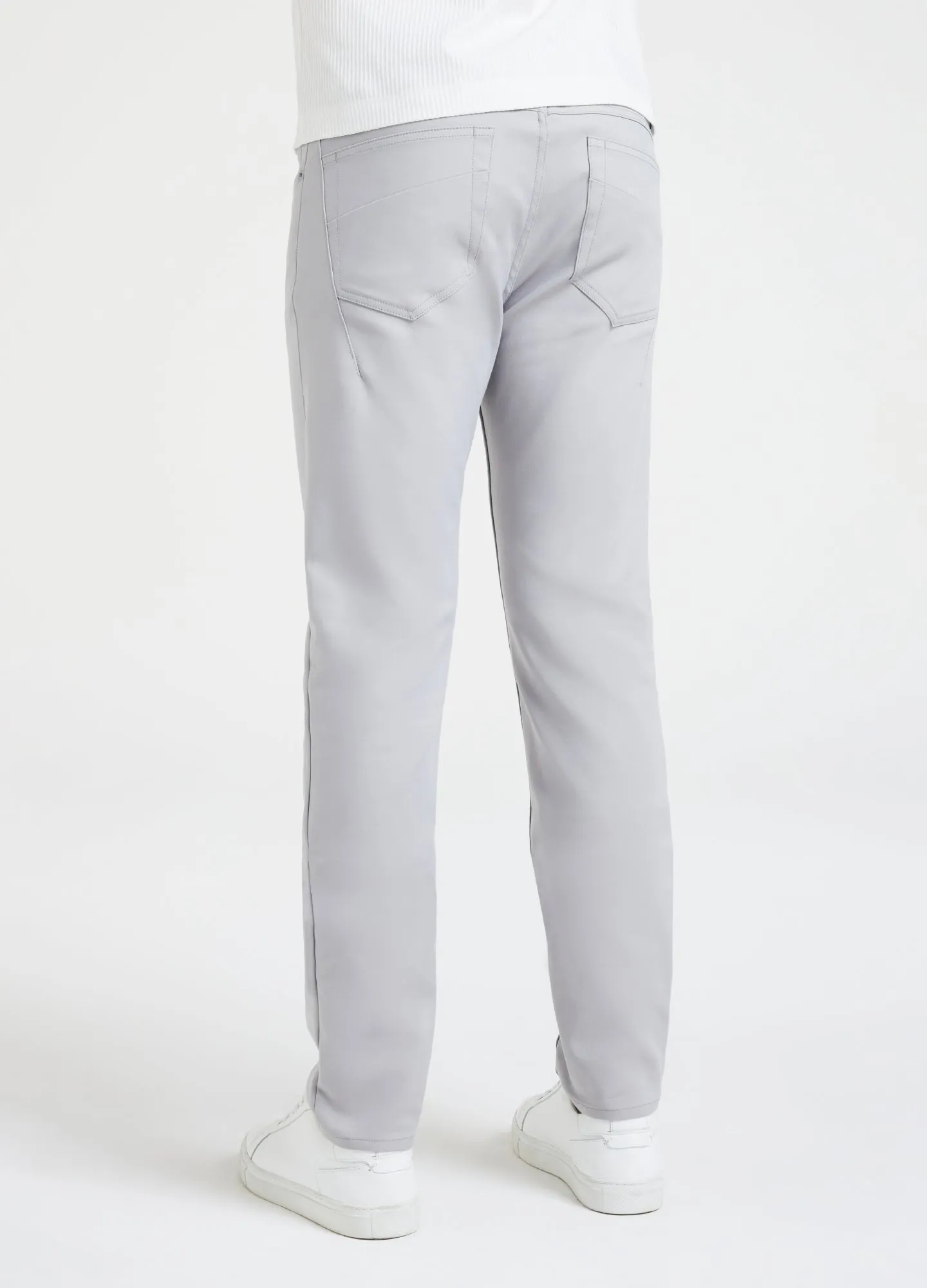 Slim Fit Tech Cotton Stretch Jeans Steel