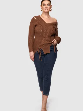  Crew Neck Solid Knit Pullovers
