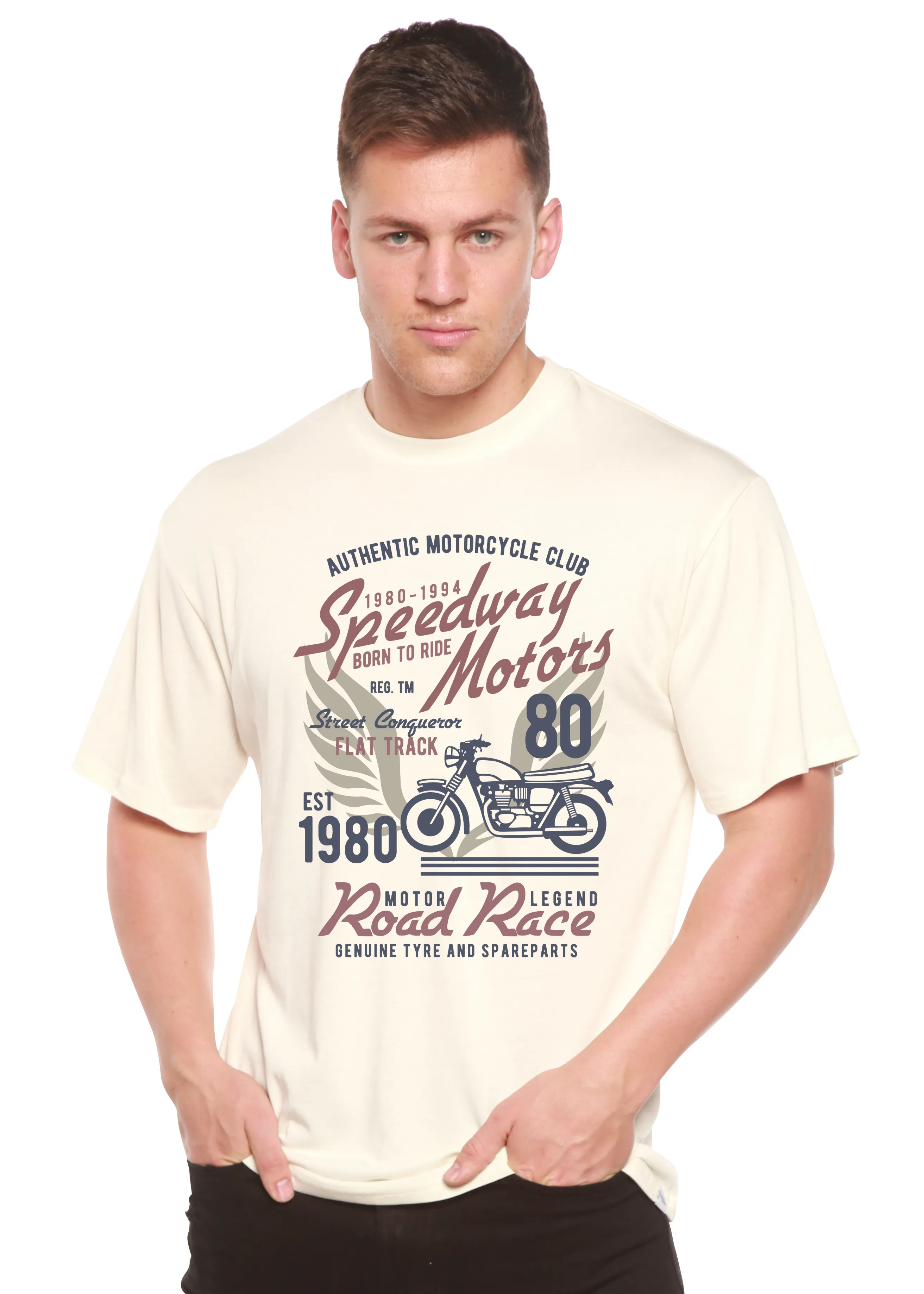 Speedway Motor Spun Bamboo® Men's Bamboo Viscose/Organic Cotton Short Sleeve Graphic T-Shirt