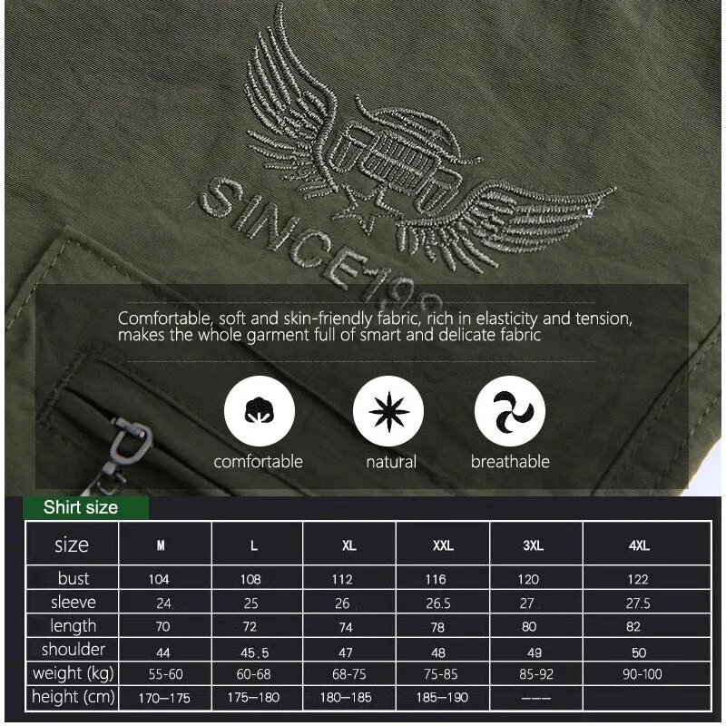 Summer Men Short Sleeve Army Shirts Quick Dry Turn Down Collar Tactical Shirt Outdoor