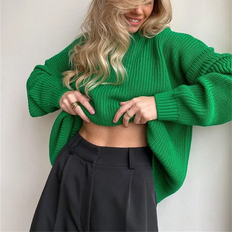 TastyHottie - Women's casual round neck loose long sleeve sweater