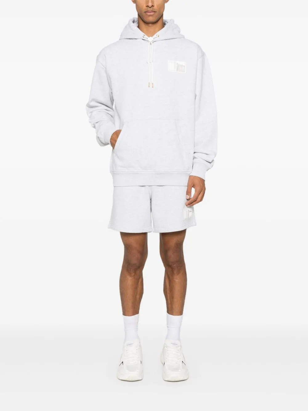 Tennis Statues-patch track shorts