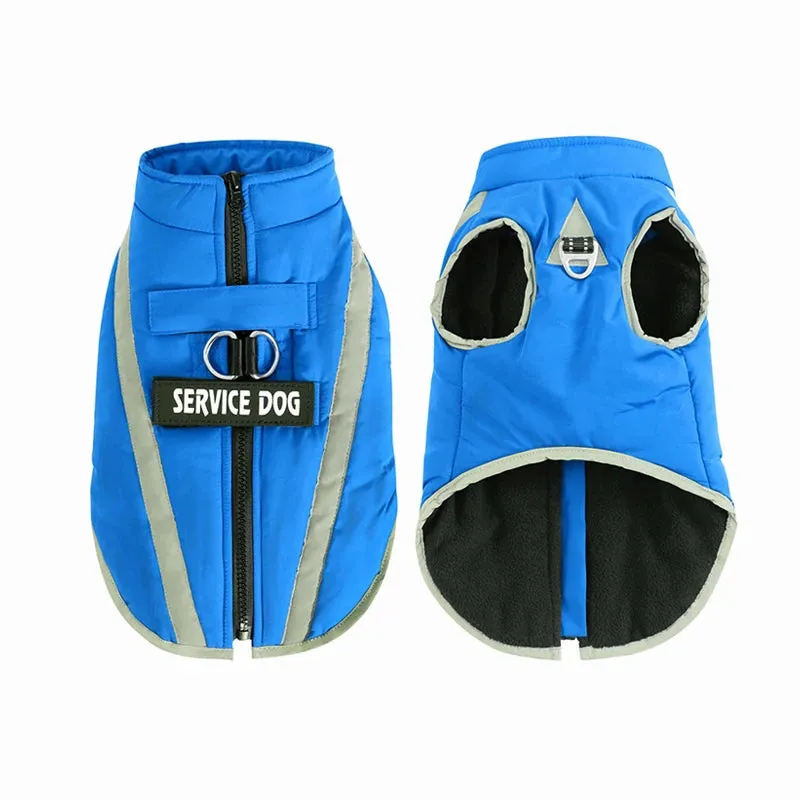 Warm Fleece Dog clothes Personalized Waterproof Winter Clothes for Small Medium Large Dogs Pet Clothing Jackets Dog Accessories