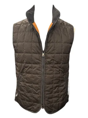 Waterville Theo Nylon Quilt Vest Chocolate