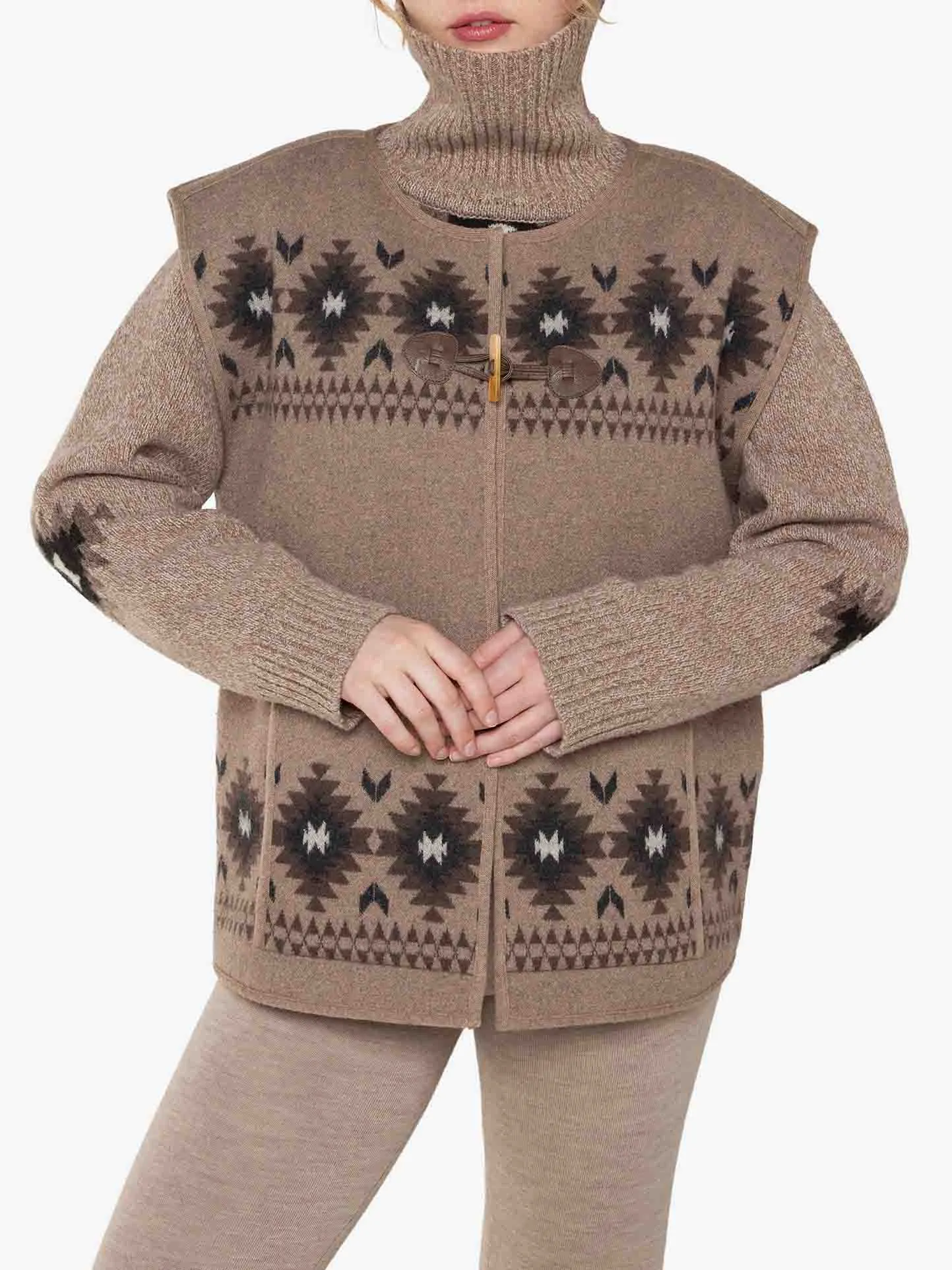 WE NORWEGIANS HOVDEN VEST IN SAND