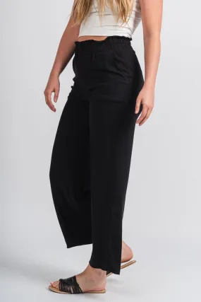 Wide leg pants black
