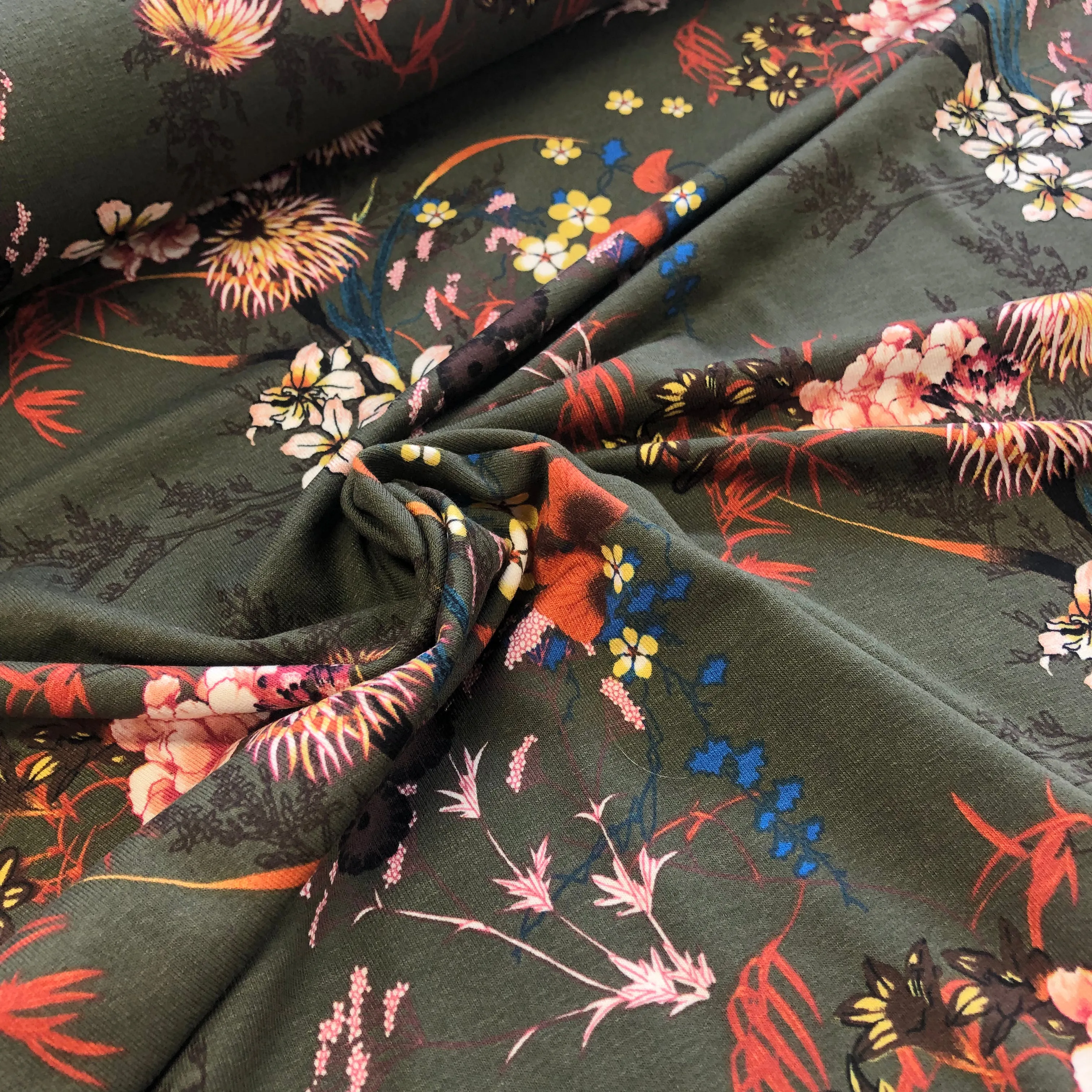 Wild Flower Jersey - Olive