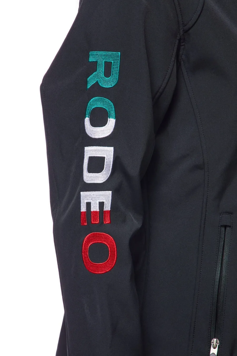 Women's Rodeo Embroidery Sports Jackets -LJ650-EMB-BLKMEX