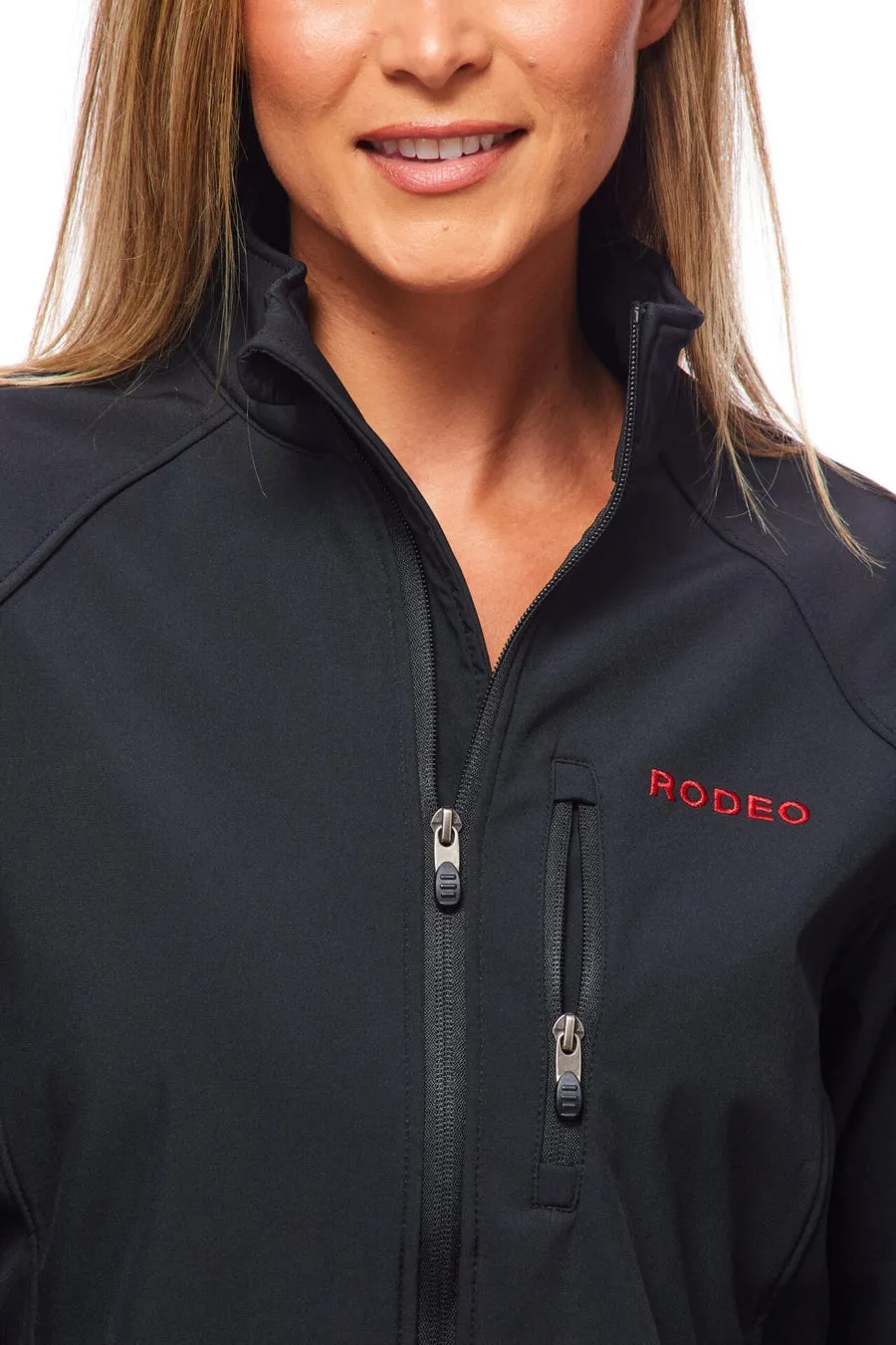 Women's Rodeo Embroidery Sports Jackets -LJ650-EMB-BLKMEX