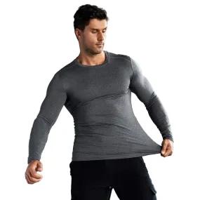 YESFASHION Spandex Men Compression Tops